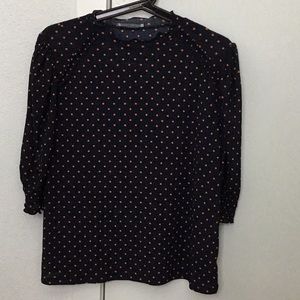 3/4 sleeve soft sheer top